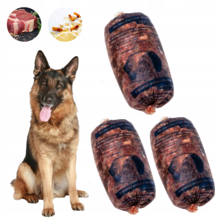 Mrazené mäso pre psov, 10kg, hovädzie mäso BARF nahrubo mleté